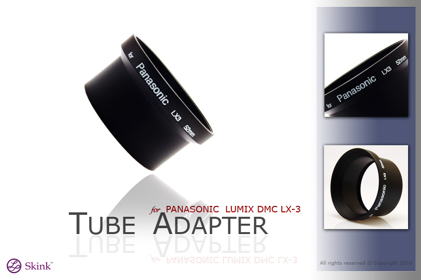 Tele Converter Lens 2.0x for Panasonic Lumix DMC LX 3 with adapter 